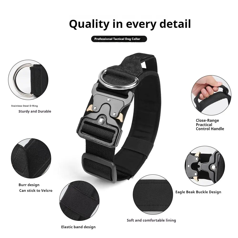 Tactical Pet Collar with Handle