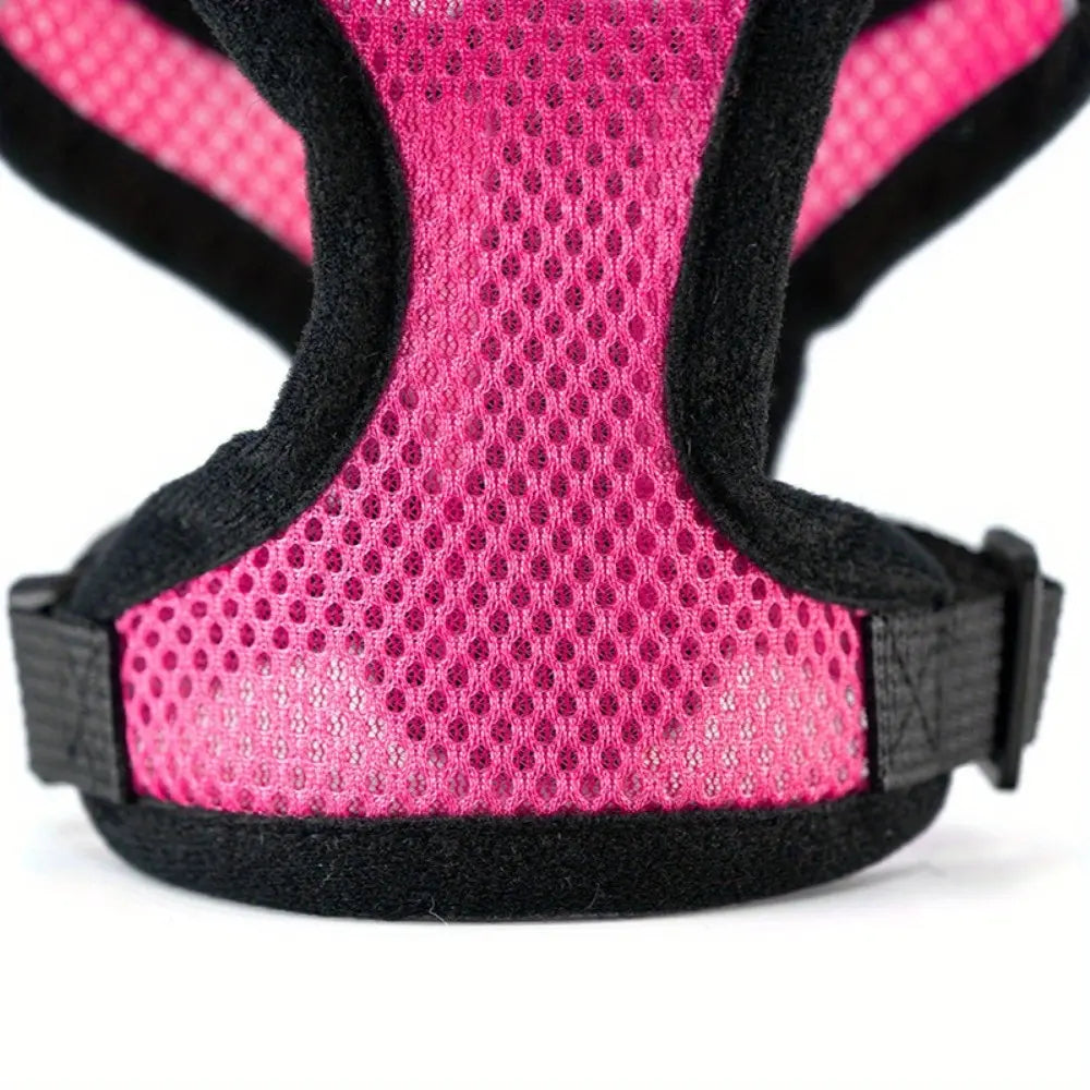 Pet Harness, Outdoor Leash Collar, Reflective Harness, Anti-Shock Safety Gear, Ideal for Dogs & Cats