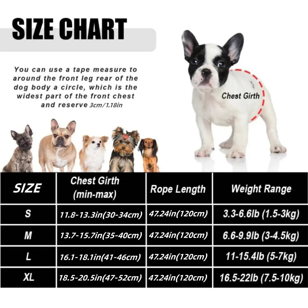 Pet Harness, Outdoor Leash Collar, Reflective Harness, Anti-Shock Safety Gear, Ideal for Dogs & Cats