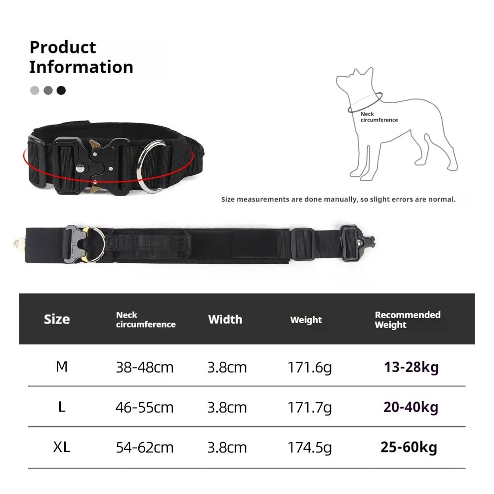 Tactical Pet Collar with Handle