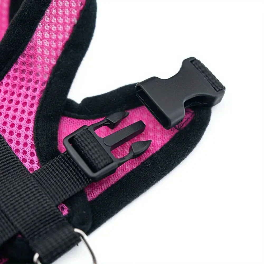 Pet Harness, Outdoor Leash Collar, Reflective Harness, Anti-Shock Safety Gear, Ideal for Dogs & Cats