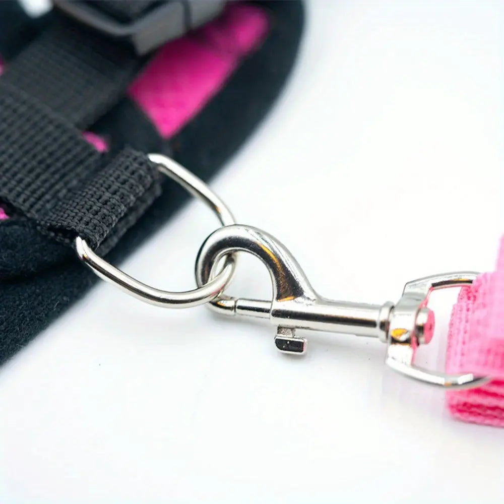 Pet Harness, Outdoor Leash Collar, Reflective Harness, Anti-Shock Safety Gear, Ideal for Dogs & Cats